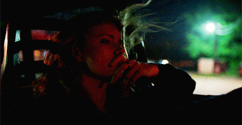A gif of Amy Adams driving from HBO's Sharp Objects